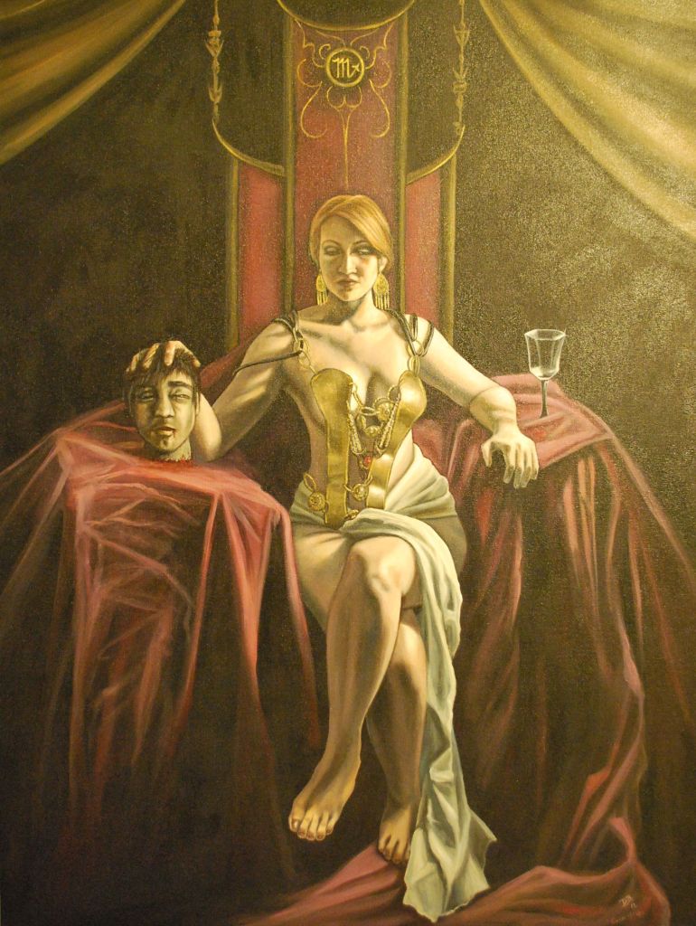 Queen of Cups (Self-Portrait as Judith with the Head of Holofernes)