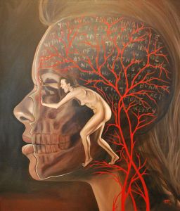 "Futile" Acrylic on canvas, 33x38"