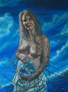 "Hope II" Acrylic on canvas, 30x40"